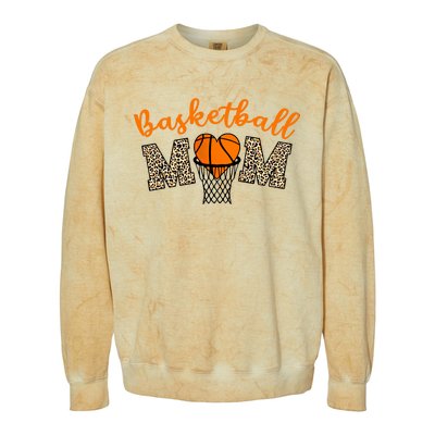 Basketball Mom Basketball Proud Mom Game Day Outfit Gift Colorblast Crewneck Sweatshirt