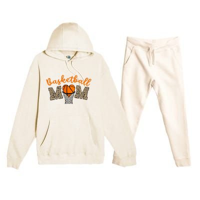 Basketball Mom Basketball Proud Mom Game Day Outfit Gift Premium Hooded Sweatsuit Set