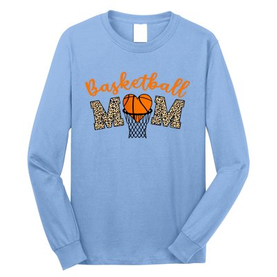 Basketball Mom Basketball Proud Mom Game Day Outfit Gift Long Sleeve Shirt