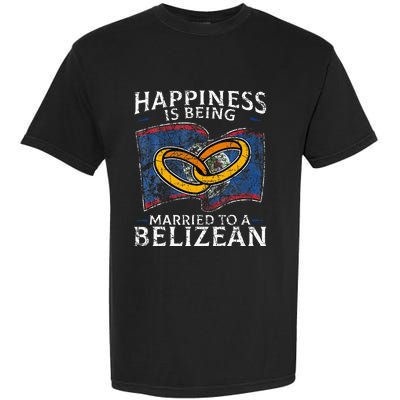 Belizean Marriage Belize Married Flag Wedded Culture Garment-Dyed Heavyweight T-Shirt