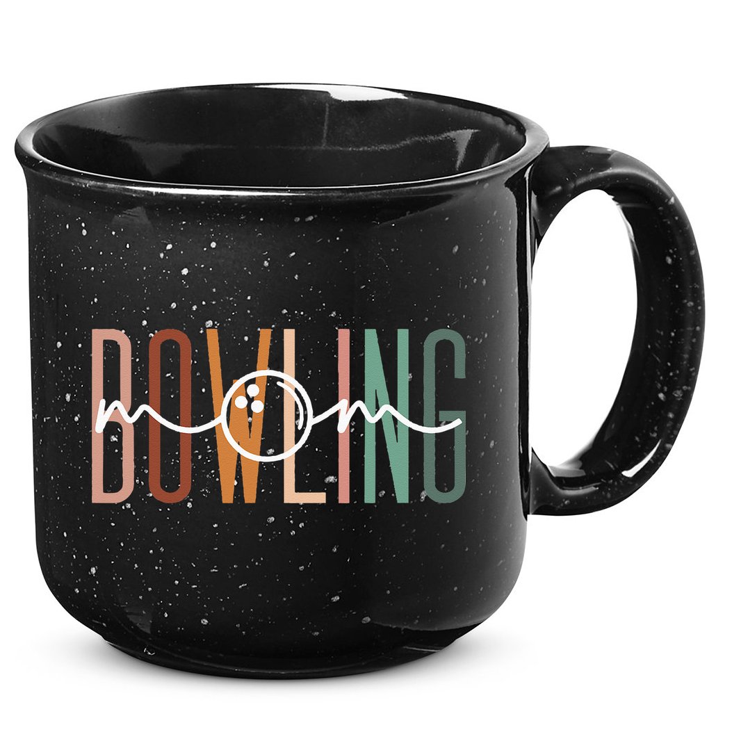 Bowling Mom Bowling Mama Cute Mom Life Bowling 15oz Campfire Ceramic Mug