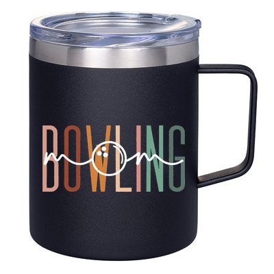 Bowling Mom Bowling Mama Cute Mom Life Bowling 12oz Stainless Steel Coffee Mug
