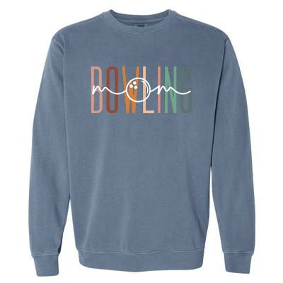 Bowling Mom Bowling Mama Cute Mom Life Bowling Garment-Dyed Sweatshirt