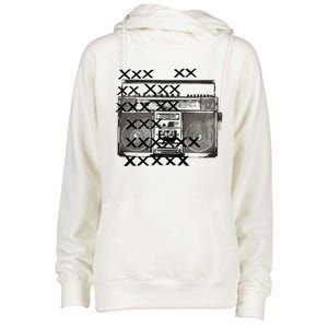 Bass Masters Boombox Womens Funnel Neck Pullover Hood