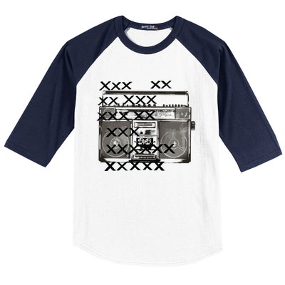 Bass Masters Boombox Baseball Sleeve Shirt