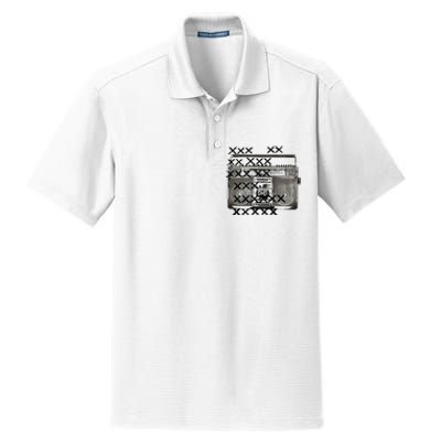 Bass Masters Boombox Dry Zone Grid Polo