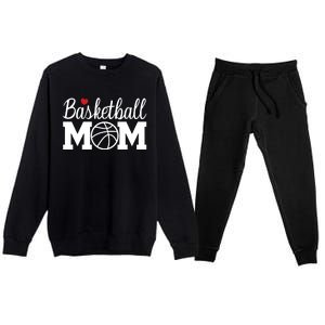 Basketball Mom Basketball Mom Life Game Day Cheer Mom Cool Gift Premium Crewneck Sweatsuit Set