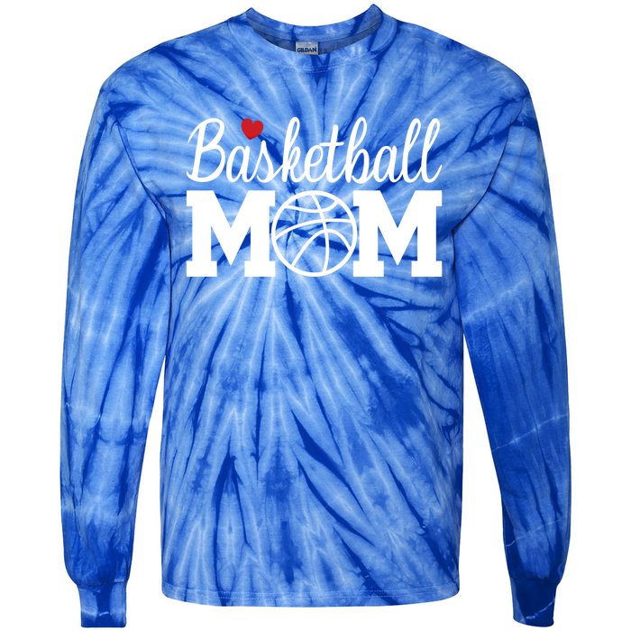 Basketball Mom Basketball Mom Life Game Day Cheer Mom Cool Gift Tie-Dye Long Sleeve Shirt