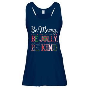 Be Merry Be Jolly Be Kind Merry Christmas Teacher Xmas Ladies Essential Flowy Tank