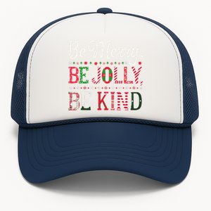 Be Merry Be Jolly Be Kind Merry Christmas Teacher Xmas Trucker Hat