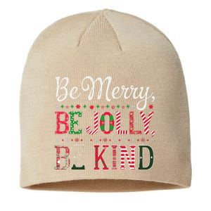 Be Merry Be Jolly Be Kind Merry Christmas Teacher Xmas Sustainable Beanie