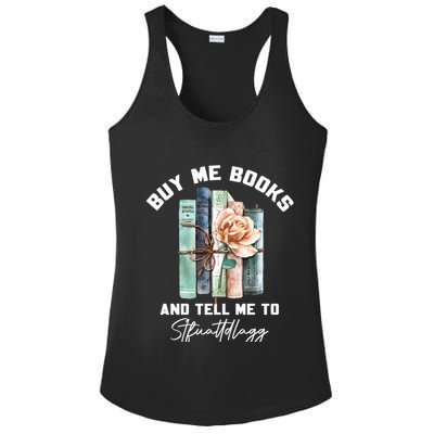 Buy Me Books And Tell Me To STFUATTDLAGG Spicy Book Lover Ladies PosiCharge Competitor Racerback Tank