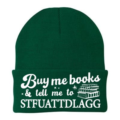 Buy Me Books And Tell Me To STFUATTDLAGG Funny Smut Reader Knit Cap Winter Beanie