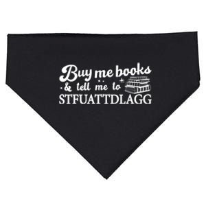 Buy Me Books And Tell Me To STFUATTDLAGG Funny Smut Reader USA-Made Doggie Bandana