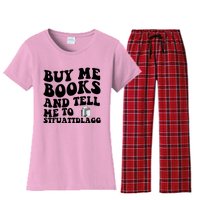 Buy Me Books And Tell Me To STFUATTDLAGG Women's Flannel Pajama Set