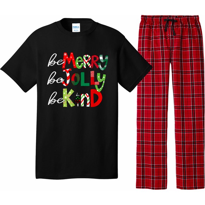 Be Merry Be Jolly Be Kind Teacher Christmas Pajama Set