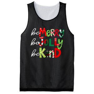 Be Merry Be Jolly Be Kind Teacher Christmas Mesh Reversible Basketball Jersey Tank