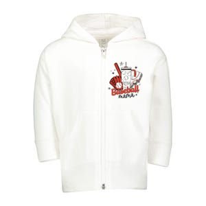 Baseball Mama Toddler Zip Fleece Hoodie