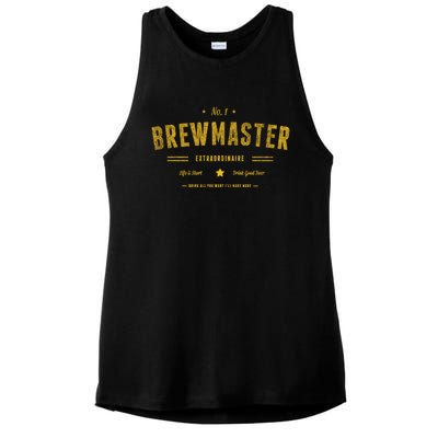 Brew Master Beer Brewing Homebrew Gift For Brewer Brewmaster Great Gift Ladies PosiCharge Tri-Blend Wicking Tank