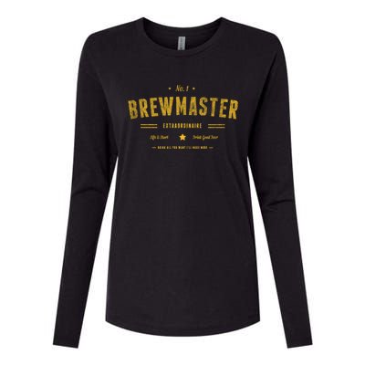 Brew Master Beer Brewing Homebrew Gift For Brewer Brewmaster Great Gift Womens Cotton Relaxed Long Sleeve T-Shirt