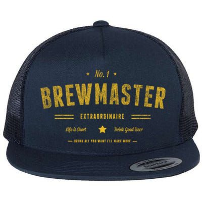 Brew Master Beer Brewing Homebrew Gift For Brewer Brewmaster Great Gift Flat Bill Trucker Hat