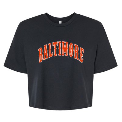 Baltimore Maryland Bella+Canvas Jersey Crop Tee