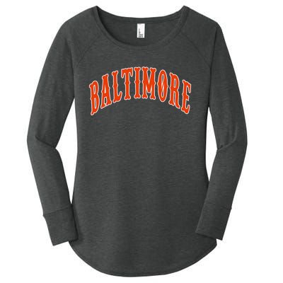 Baltimore Maryland Women's Perfect Tri Tunic Long Sleeve Shirt