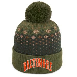 Baltimore Maryland The Baniff Cuffed Pom Beanie