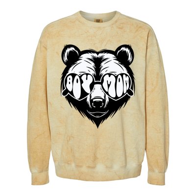 Boy Mom Bear Mothers Day Cool Gifts Colorblast Crewneck Sweatshirt