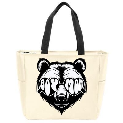 Boy Mom Bear Mothers Day Cool Gifts Zip Tote Bag
