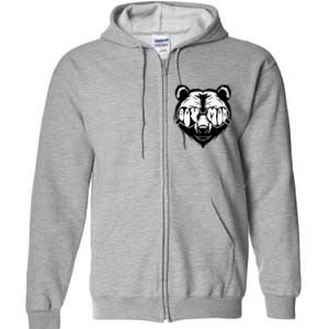 Boy Mom Bear Mothers Day Cool Gifts Full Zip Hoodie