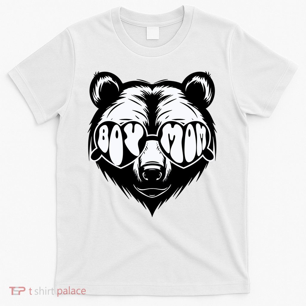 Boy Mom Bear Mothers Day Cool Gifts T-Shirt