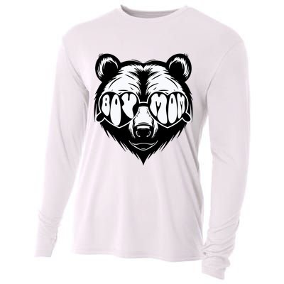 Boy Mom Bear Mothers Day Cool Gifts Cooling Performance Long Sleeve Crew