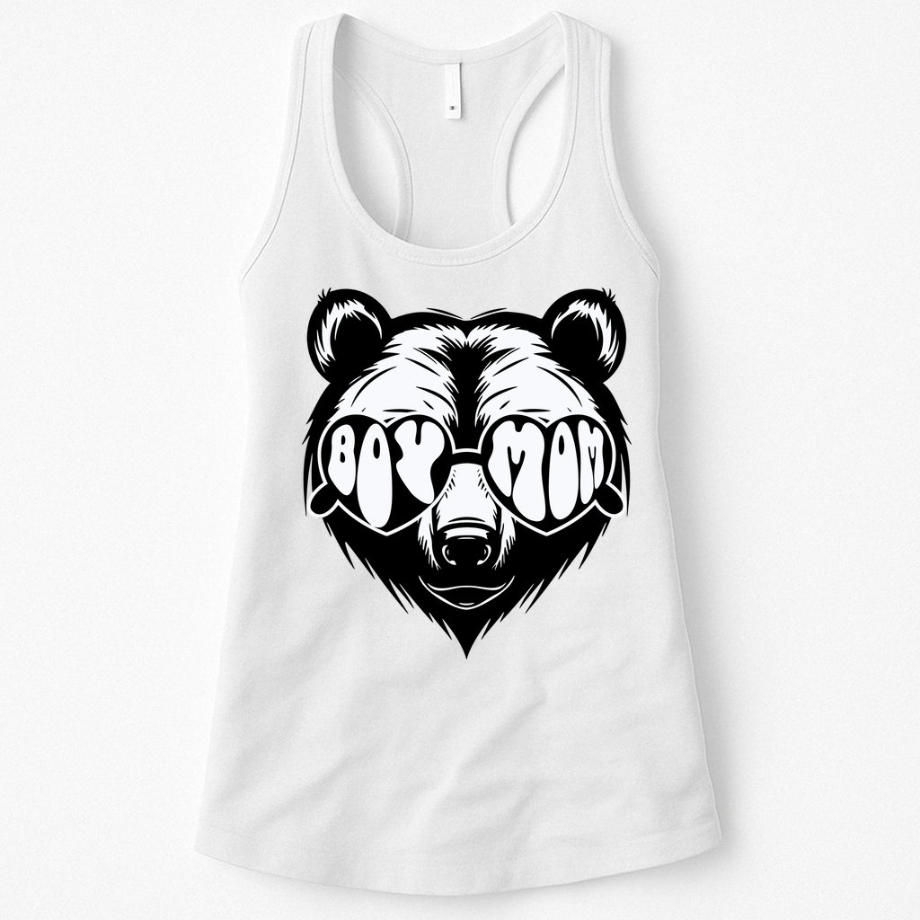 Boy Mom Bear Mothers Day Cool Gifts Womens Tank Top