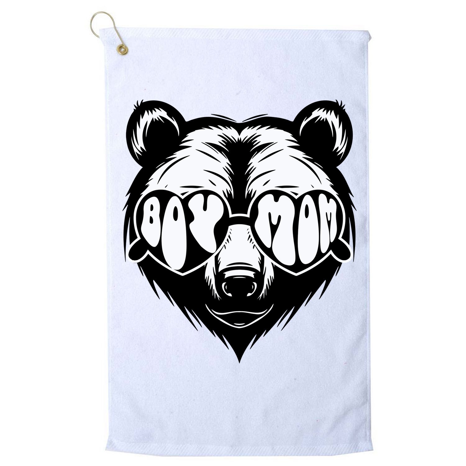 Boy Mom Bear Mothers Day Cool Gifts Golf Towel