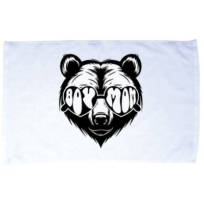 Boy Mom Bear Mothers Day Cool Gifts Microfiber Hand Towel