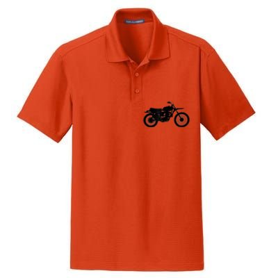 Black Motorcycle Dry Zone Grid Polo