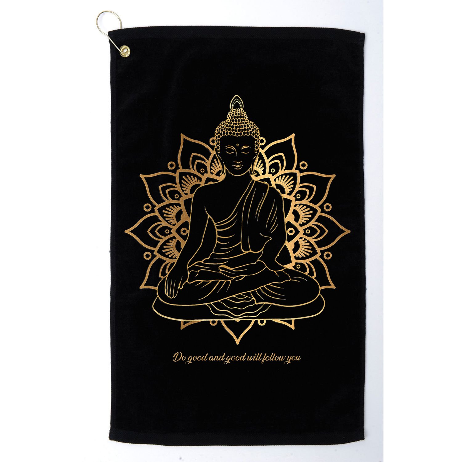 Buddha Mandala Buddhist Mindfulness Buddhism Spiritual Golf Towel