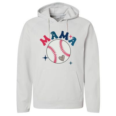 Baseball Mama Performance Fleece Hoodie