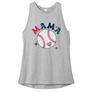 Baseball Mama Ladies PosiCharge Tri-Blend Wicking Tank