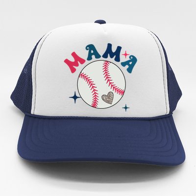 Baseball Mama Trucker Hat