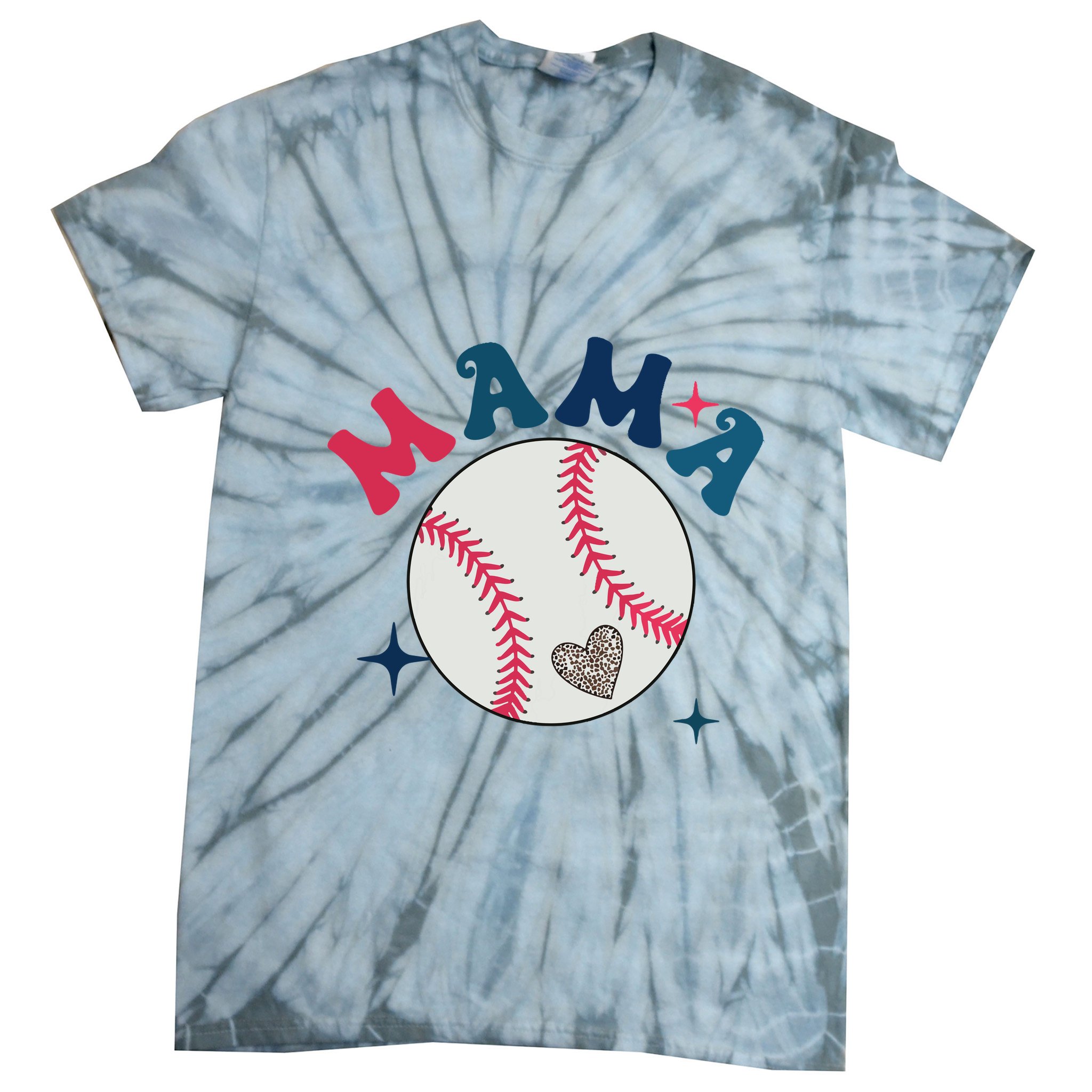 Baseball Mama Tie-Dye T-Shirt