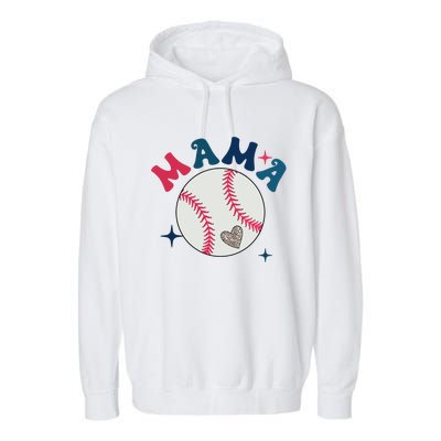 Baseball Mama Garment-Dyed Fleece Hoodie