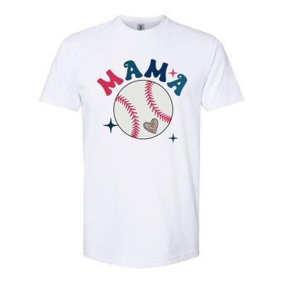 Baseball Mama Softstyle CVC T-Shirt