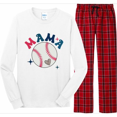 Baseball Mama Long Sleeve Pajama Set