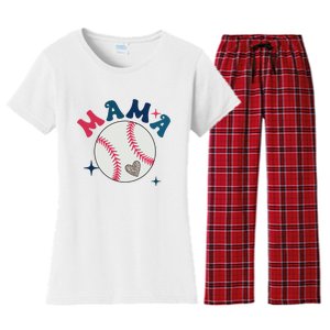 Baseball Mama Women's Flannel Pajama Set