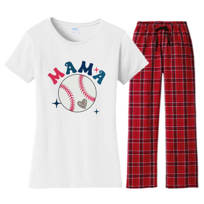 Baseball Mama Women's Flannel Pajama Set