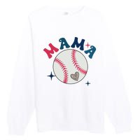 Baseball Mama Premium Crewneck Sweatshirt