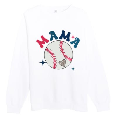 Baseball Mama Premium Crewneck Sweatshirt