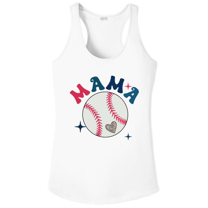 Baseball Mama Ladies PosiCharge Competitor Racerback Tank